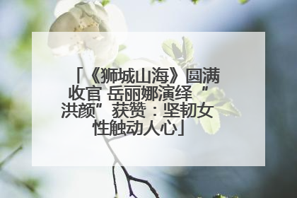 《狮城山海》圆满收官 岳丽娜演绎“洪颜”获赞：坚韧女性触动人心