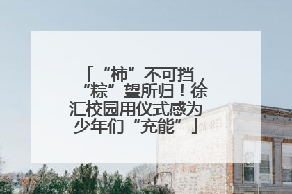 “柿”不可挡，“粽”望所归！徐汇校园用仪式感为少年们“充能”