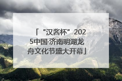 “汉酱杯”2025中国·济南明湖龙舟文化节盛大开幕