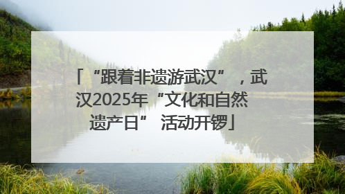 “跟着非遗游武汉”，武汉2025年“文化和自然遗产日” 活动开锣