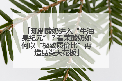 现制酸奶进入“牛油果纪元”？看茉酸奶如何以“极致质价比”再造品类天花板
