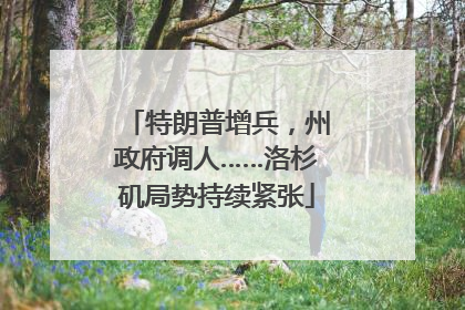 特朗普增兵，州政府调人……洛杉矶局势持续紧张