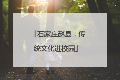 石家庄赵县：传统文化进校园
