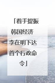 着手提振韩国经济 李在明下达首个行政命令