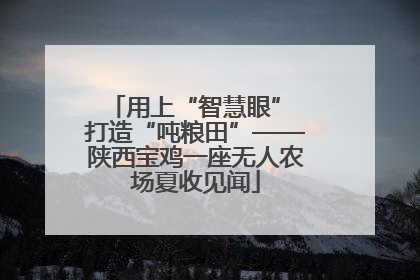 用上“智慧眼” 打造“吨粮田”——陕西宝鸡一座无人农场夏收见闻