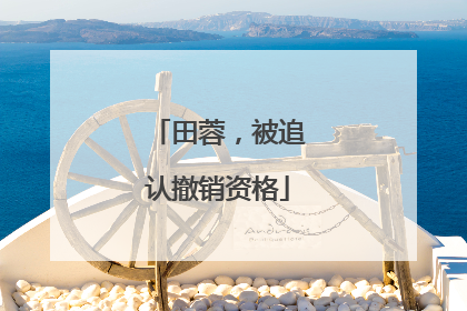 田蓉，被追认撤销资格