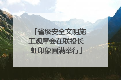 省级安全文明施工观摩会在联投长虹印象圆满举行