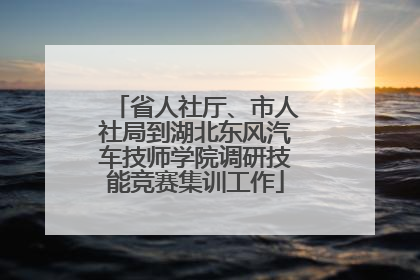 省人社厅、市人社局到湖北东风汽车技师学院调研技能竞赛集训工作