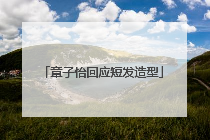 章子怡回应短发造型