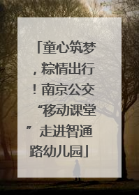 童心筑梦，粽情出行！南京公交“移动课堂”走进智通路幼儿园