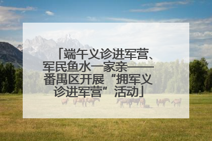 端午义诊进军营、军民鱼水一家亲——番禺区开展“拥军义诊进军营”活动