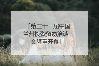第三十一届中国兰州投资贸易洽谈会隆重开幕