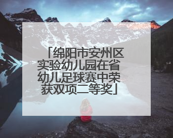 绵阳市安州区实验幼儿园在省幼儿足球赛中荣获双项二等奖