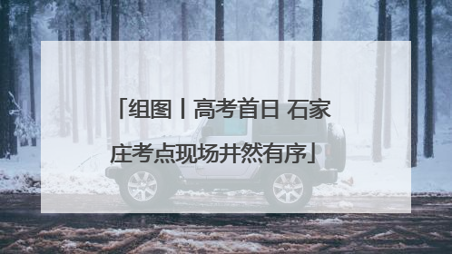 组图丨高考首日 石家庄考点现场井然有序