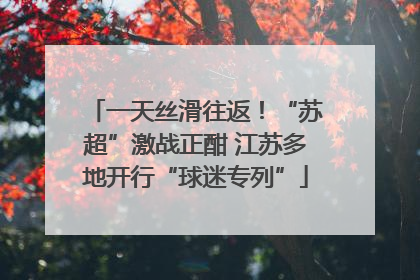 一天丝滑往返！“苏超”激战正酣 江苏多地开行“球迷专列”