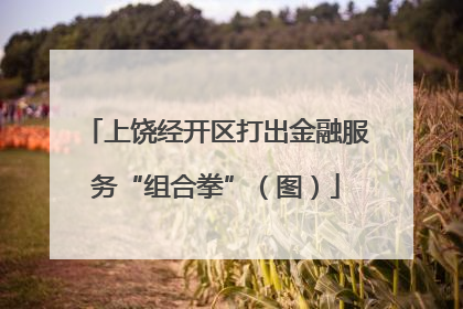 上饶经开区打出金融服务“组合拳”（图）