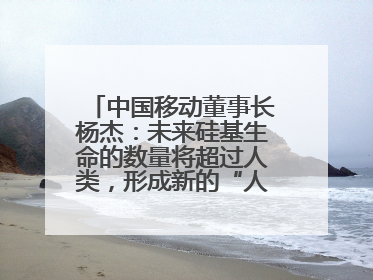 中国移动董事长杨杰：未来硅基生命的数量将超过人类，形成新的“人口红利”