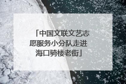 中国文联文艺志愿服务小分队走进海口骑楼老街