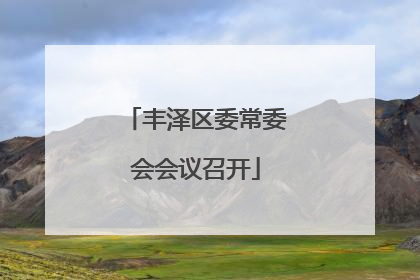 丰泽区委常委会会议召开