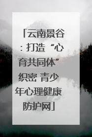 云南景谷：打造“心育共同体”织密 青少年心理健康防护网