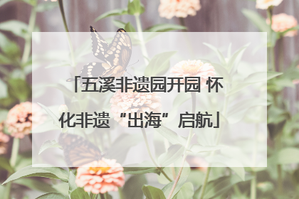 五溪非遗园开园 怀化非遗“出海”启航
