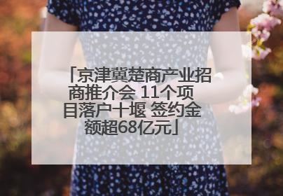 京津冀楚商产业招商推介会 11个项目落户十堰 签约金额超68亿元