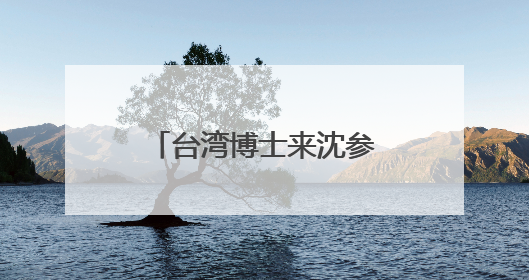 台湾博士来沈参加2025“博士沈阳行”活动