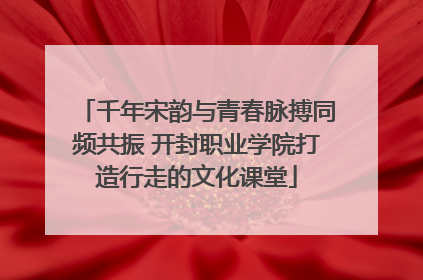 千年宋韵与青春脉搏同频共振 开封职业学院打造行走的文化课堂