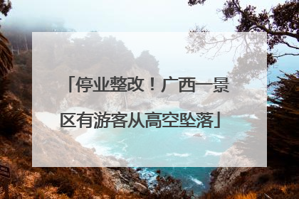 停业整改！广西一景区有游客从高空坠落
