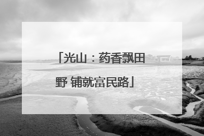 光山：药香飘田野 铺就富民路