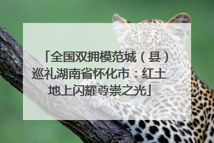 全国双拥模范城（县）巡礼湖南省怀化市：红土地上闪耀尊崇之光