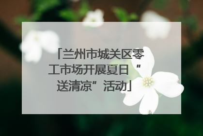 兰州市城关区零工市场开展夏日“送清凉”活动