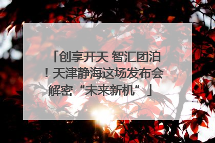 创享开天 智汇团泊！天津静海这场发布会解密“未来新机”