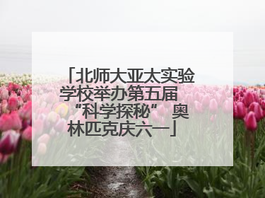 北师大亚太实验学校举办第五届 “科学探秘” 奥林匹克庆六一