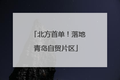 北方首单！落地青岛自贸片区
