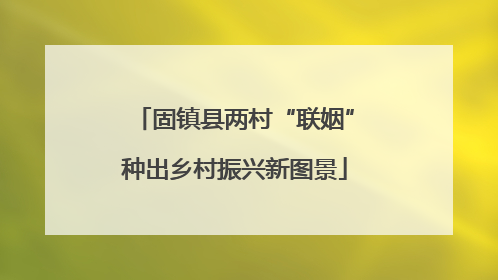 固镇县两村“联姻”种出乡村振兴新图景