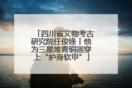 四川省文物考古研究院任俊锋丨他为三星堆青铜器穿上“护身软甲”