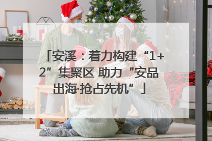 安溪：着力构建“1+2”集聚区 助力“安品出海·抢占先机”
