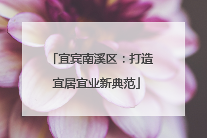 宜宾南溪区：打造宜居宜业新典范
