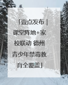 壹点发布｜课堂阵地+家校联动 德州青少年禁毒教育全覆盖
