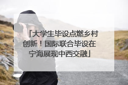 大学生毕设点燃乡村创新！国际联合毕设在宁海展现中西交融