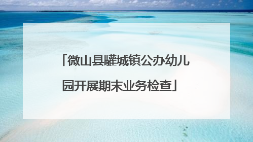 微山县驩城镇公办幼儿园开展期末业务检查