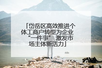 岱岳区高效推进个体工商户转型为企业“一件事” 激发市场主体新活力