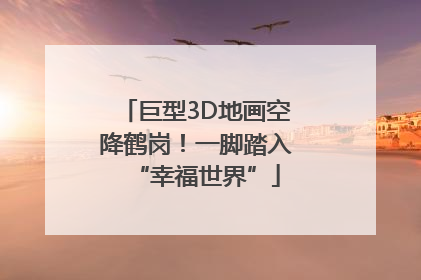 巨型3D地画空降鹤岗！一脚踏入“幸福世界”