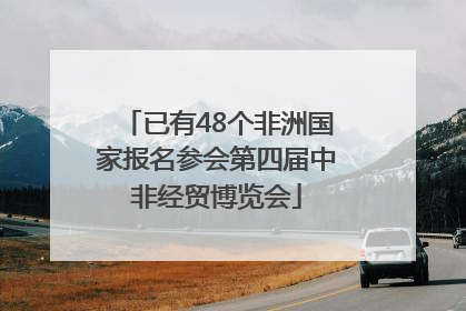 已有48个非洲国家报名参会第四届中非经贸博览会