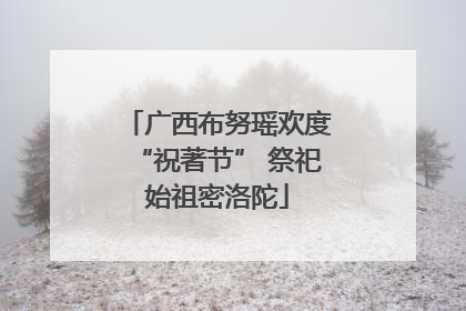广西布努瑶欢度“祝著节” 祭祀始祖密洛陀