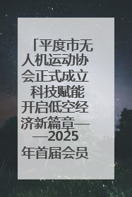平度市无人机运动协会正式成立 科技赋能开启低空经济新篇章——2025年首届会员大会暨无人机应用发展论坛成功举办