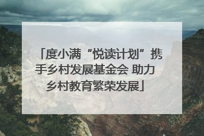 度小满“悦读计划”携手乡村发展基金会 助力乡村教育繁荣发展