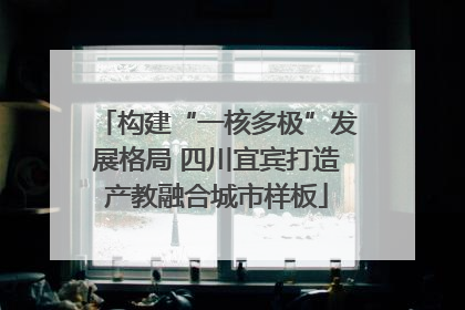构建“一核多极”发展格局 四川宜宾打造产教融合城市样板