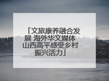 文旅康养融合发展 海外华文媒体山西高平感受乡村振兴活力